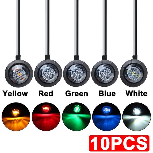 waterproof 3/4" round side marker lights led 12-24v universal marker signal light truck trailer clearance+grommet smoked
waterproof 3/4" round side marker lights led 12-24v universal marker signal light truck trailer clearance+grommet smoked