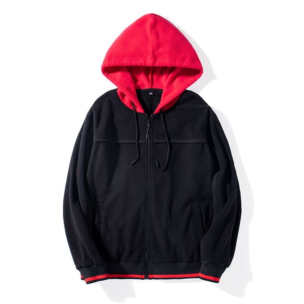 2020 autumn and winter new men's fleece color matching stitching three-dimensional patch bag men's wild, Black
2020 autumn and winter new men's fleece color matching stitching three-dimensional patch bag men's wild, Black