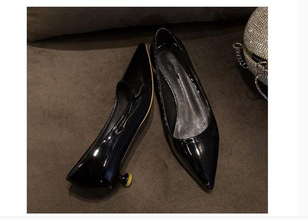 2020 spring and autumn with new style fashion middle heel fine heel pointed end women's shoes@aduop326, Black
2020 spring and autumn with new style fashion middle heel fine heel pointed end women's shoes@aduop326, Black