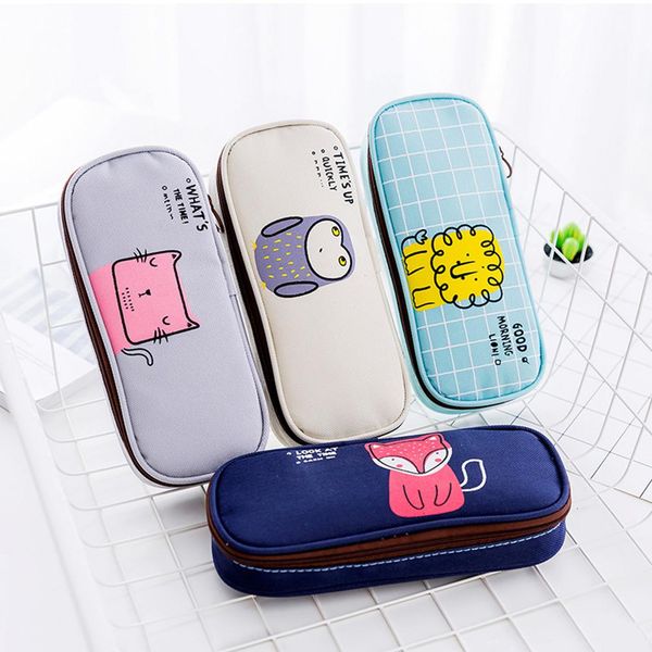 cute pencil pen case simple concise multifunction cute floral pencil pen case bag pouch holder d15