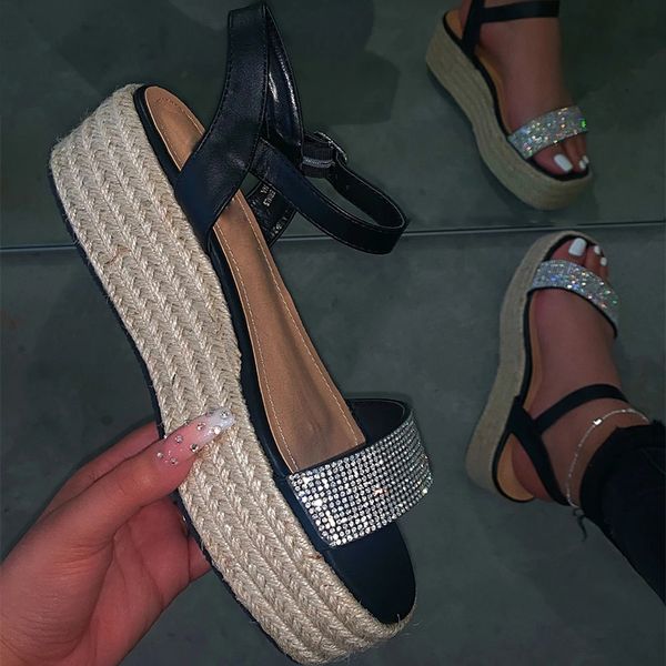 women platform outdoor beach sandals high heel ladies bling sandals leisure buckle slippers summer shoes 2020, Black
women platform outdoor beach sandals high heel ladies bling sandals leisure buckle slippers summer shoes 2020, Black