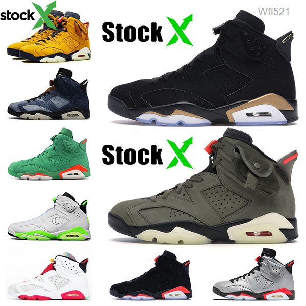 2020 dmp travis scotts 6 6s mens basketball shoes olive green yellow hare laser fuchsia og infrared jumpman mens trainers sports sneakers, Black
2020 dmp travis scotts 6 6s mens basketball shoes olive green yellow hare laser fuchsia og infrared jumpman mens trainers sports sneakers, Black