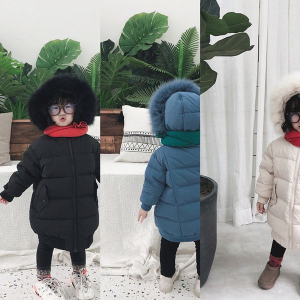 2019 children's wear boys' long hooded girls' big fur children's down jacket collar 90 velvet white duck down jacket, Blue;gray
2019 children's wear boys' long hooded girls' big fur children's down jacket collar 90 velvet white duck down jacket, Blue;gray