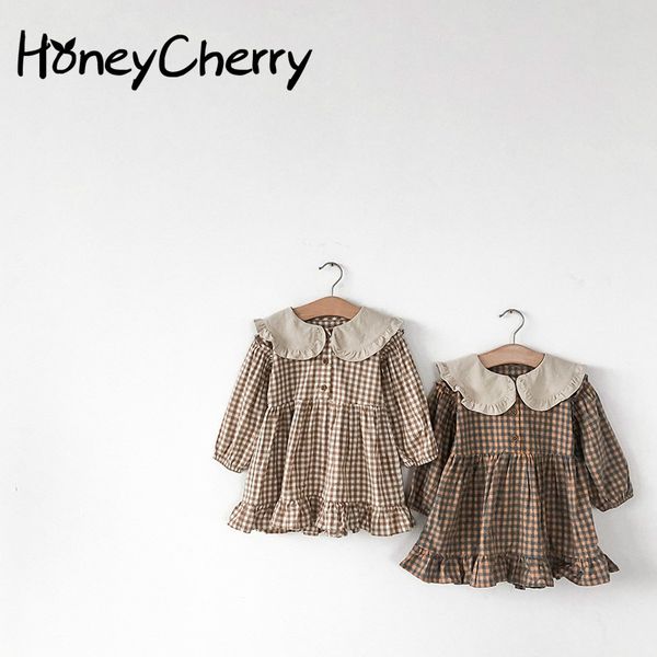 girls' plaid dress 2020 spring new children's korean princess cotton long sleeve ruffle collar dress, Red;yellow
girls' plaid dress 2020 spring new children's korean princess cotton long sleeve ruffle collar dress, Red;yellow