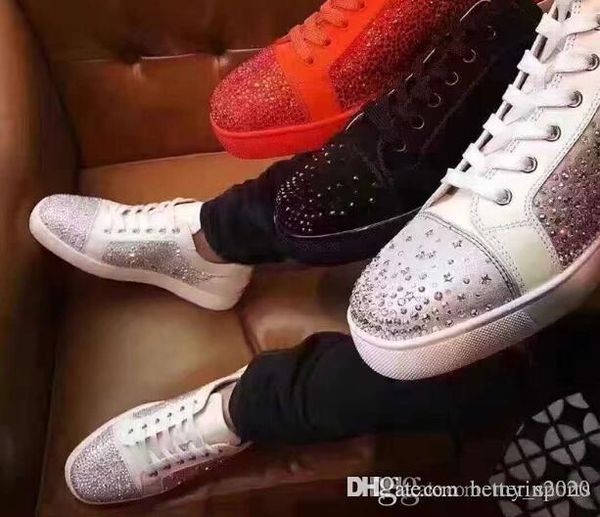 19w junior low-strass woman broken glass gold,sliver men's red bottom sneakers rhinestone walking -- luxury party dress wedding, Black
19w junior low-strass woman broken glass gold,sliver men's red bottom sneakers rhinestone walking -- luxury party dress wedding, Black