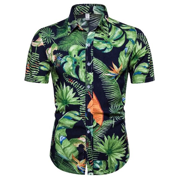 men's summer style personalized business short sleeve printed hawaiian beach resort shirt hawaiian shirt mens dress shirts, White;black
men's summer style personalized business short sleeve printed hawaiian beach resort shirt hawaiian shirt mens dress shirts, White;black