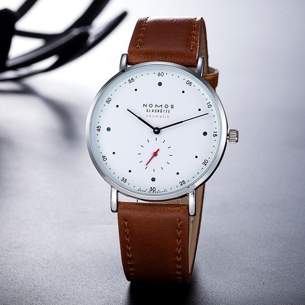 2019 luxury nomos mens quartz casual watch stainless steel male clock small dials work relogio masculino men brand watches quartz, Slivery;brown
2019 luxury nomos mens quartz casual watch stainless steel male clock small dials work relogio masculino men brand watches quartz, Slivery;brown