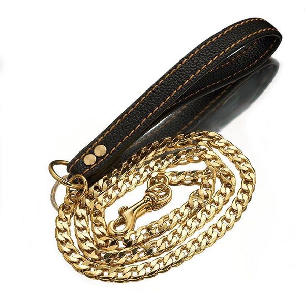 12mm 123cm gold tone pure copper dog slip leash cuban chain dog training choke collar strong traction practical chain necklace, Silver
12mm 123cm gold tone pure copper dog slip leash cuban chain dog training choke collar strong traction practical chain necklace, Silver