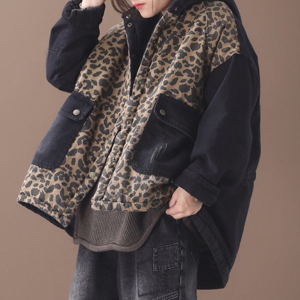 winter parkas women loose thicker warm large size coat new female hooded button spliced casual parkas overcoat, Black
winter parkas women loose thicker warm large size coat new female hooded button spliced casual parkas overcoat, Black