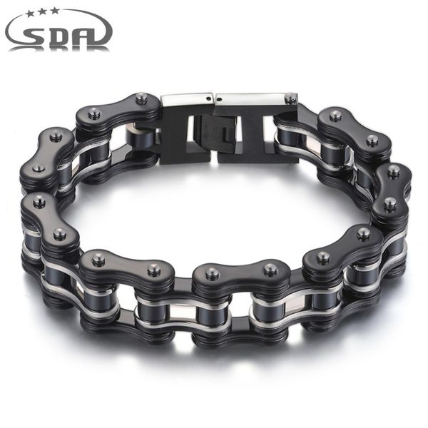 sda 316l stainless steel fashion men bracelets sky black 16mm width mixed style punk rock jewelry 7.5" 10" ym011 j190703, Golden;silver
sda 316l stainless steel fashion men bracelets sky black 16mm width mixed style punk rock jewelry 7.5" 10" ym011 j190703, Golden;silver
