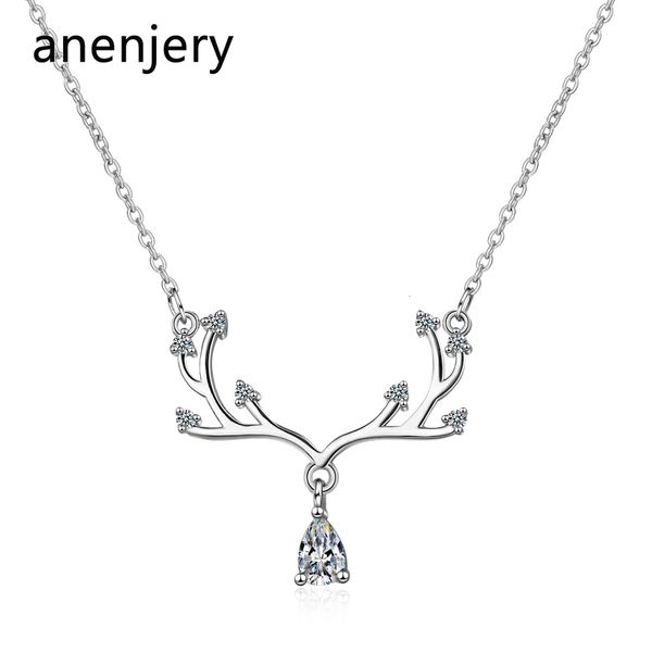 romantic zircon elk pendant necklace for women valentine's day gift 925 sterling silver chain necklace choker 
romantic zircon elk pendant necklace for women valentine's day gift 925 sterling silver chain necklace choker