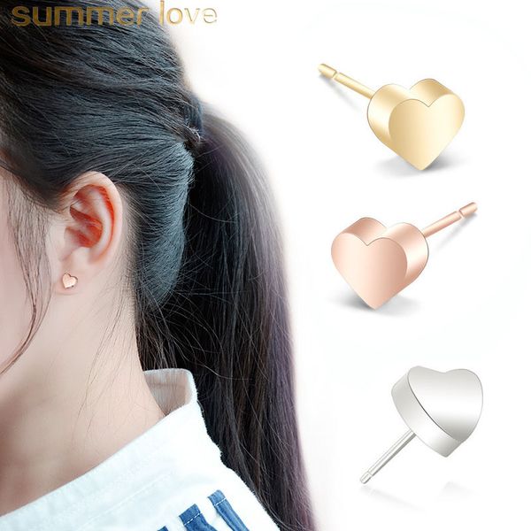 2019 new personalized lovely stainless steel heart stud earring for women gold silver gold rose cute small earring fashion jewelry, Golden;silver
2019 new personalized lovely stainless steel heart stud earring for women gold silver gold rose cute small earring fashion jewelry, Golden;silver