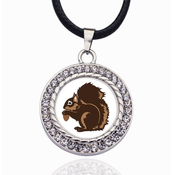 squirrel circle charm crystal pendant necklaces for women vintage charm choker necklace party jewelry gift, Bronze;silver
squirrel circle charm crystal pendant necklaces for women vintage charm choker necklace party jewelry gift, Bronze;silver