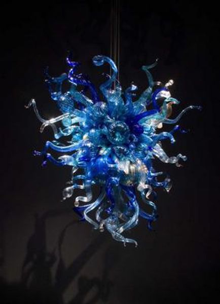 100% hand blown artistic lamp europe style modern chinese blue crystal blown glass chandelier
100% hand blown artistic lamp europe style modern chinese blue crystal blown glass chandelier