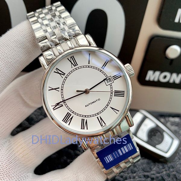 men's designer watch elegant series 316l steel case 8215 automatic movement deep waterproof auto date with watch case silver steel belt, Slivery;brown
men's designer watch elegant series 316l steel case 8215 automatic movement deep waterproof auto date with watch case silver steel belt, Slivery;brown