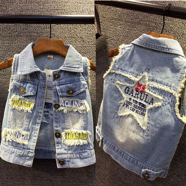 retail brand child outerwear, baby waistcoat spring and autumn children casual vest kids boys and girls denim vest, Blue
retail brand child outerwear, baby waistcoat spring and autumn children casual vest kids boys and girls denim vest, Blue