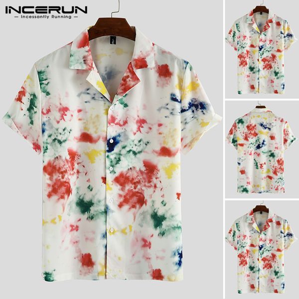 incerun 2020summer men shirt tie dye short sleeve printed shirts streetwear beach hawaiian blouse button lapel casual camisa 3xl, White;black
incerun 2020summer men shirt tie dye short sleeve printed shirts streetwear beach hawaiian blouse button lapel casual camisa 3xl, White;black