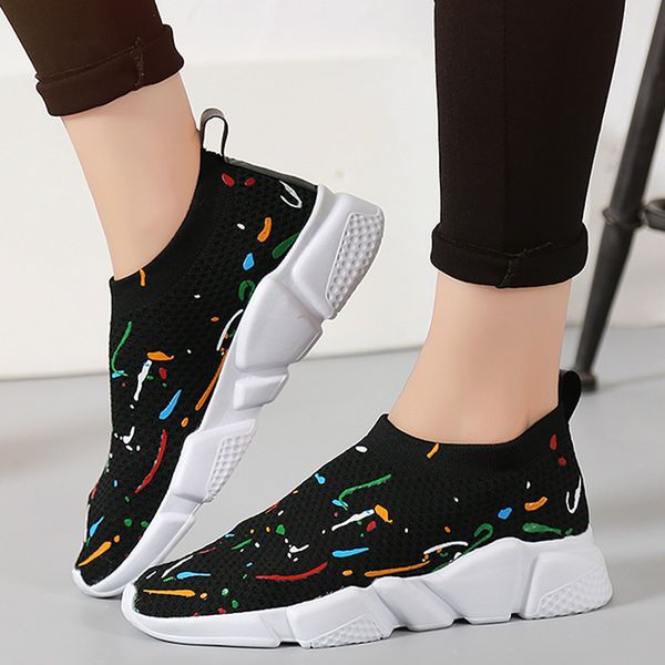 fashion sneakers mens casual shoes slip on running shoes flat breathable mesh socks walking sock footwear, Black
fashion sneakers mens casual shoes slip on running shoes flat breathable mesh socks walking sock footwear, Black