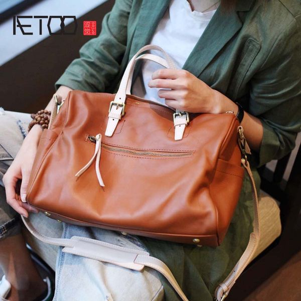 aetoo 2019 new simple layer soft cowhide large capacity portable boston bag ladies bag genuine leather pillow
aetoo 2019 new simple layer soft cowhide large capacity portable boston bag ladies bag genuine leather pillow