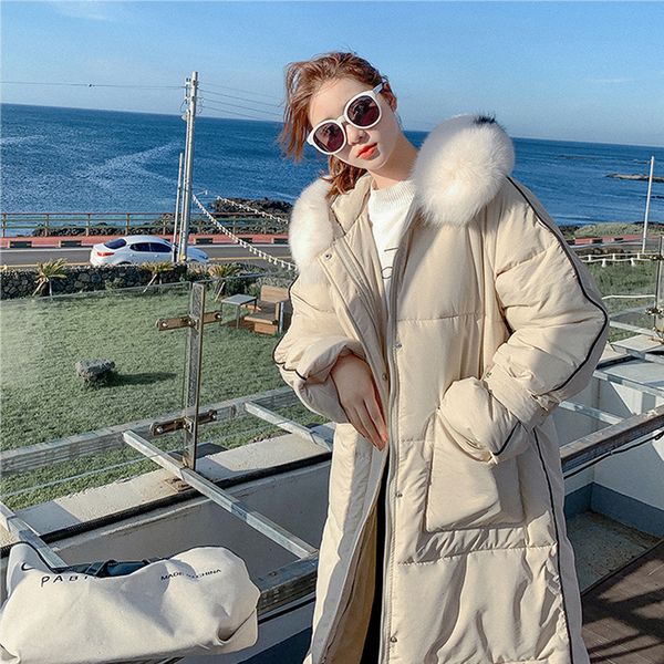 vogue winter jacket women fur hooded nice winter thicken warm long parka woman casual loose coat parkas female manteau femme, Black
vogue winter jacket women fur hooded nice winter thicken warm long parka woman casual loose coat parkas female manteau femme, Black