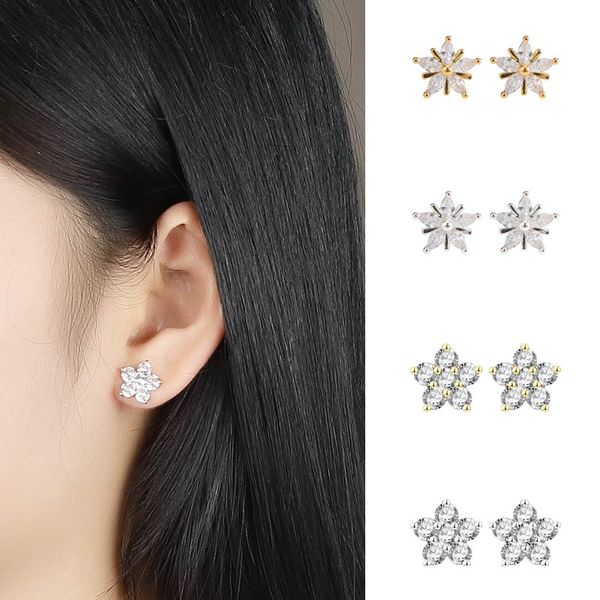 fashion design star sakura shaped zircon pearl earrings for women girls crystal stud ear jewelry birthday gifts, Golden;silver
fashion design star sakura shaped zircon pearl earrings for women girls crystal stud ear jewelry birthday gifts, Golden;silver