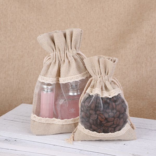 5x7 inch linen jute drawstring bags with lace jewelry packaging pouches bags jute gift bags wedding christmas party favor pouches, Pink;blue
5x7 inch linen jute drawstring bags with lace jewelry packaging pouches bags jute gift bags wedding christmas party favor pouches, Pink;blue