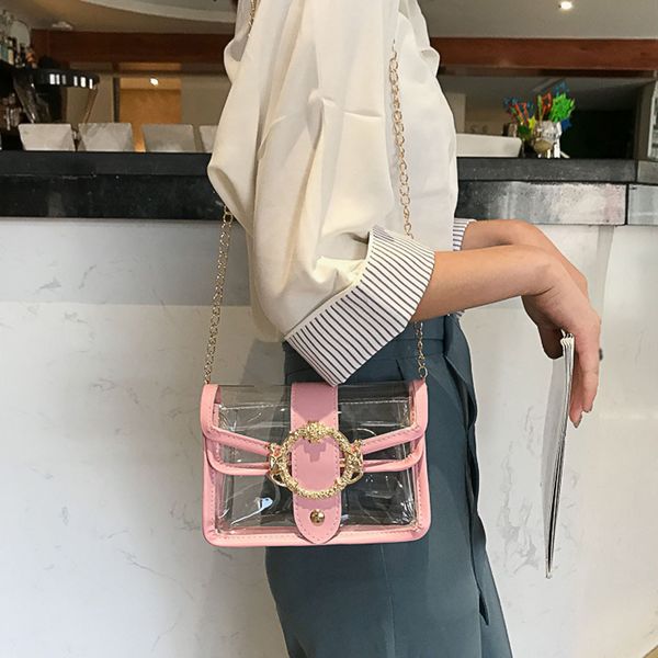 women's wild shoulder bag transparent messenger bag jelly mobile phone women metal sheets messenger bags woman 2019
women's wild shoulder bag transparent messenger bag jelly mobile phone women metal sheets messenger bags woman 2019