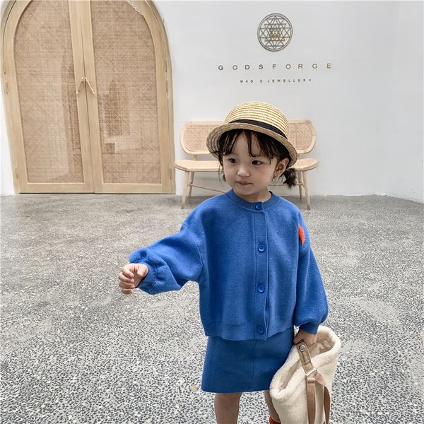 korean style autumn fashion girls towel embroidery knitted clothes sets fashion sweater cardigan + skirt 2pcs suits, White
korean style autumn fashion girls towel embroidery knitted clothes sets fashion sweater cardigan + skirt 2pcs suits, White