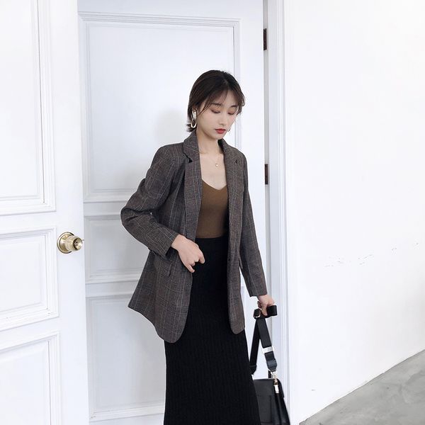 fashion trend comfortable suit single-breasted 2019 autumn long-sleeved personality elegant, White;black
fashion trend comfortable suit single-breasted 2019 autumn long-sleeved personality elegant, White;black