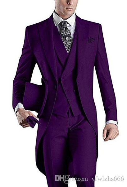 peak lapel wedding tuxedos slim fit suits for men groomsmen suit three pieces prom formal suits (jacket+pants+vest+tie) 116, Black;gray
peak lapel wedding tuxedos slim fit suits for men groomsmen suit three pieces prom formal suits (jacket+pants+vest+tie) 116, Black;gray
