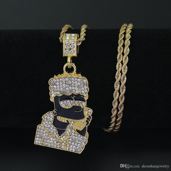 new hip hop men women cartoon pendant necklace jewelry 24inch stainless steel rope chain n403, Silver
new hip hop men women cartoon pendant necklace jewelry 24inch stainless steel rope chain n403, Silver
