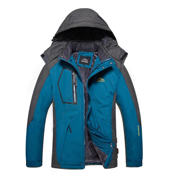 men's winter jacket mens outwear casual long cotton padded velvet thickened outdoor sports coat hiking jacket mens, Blue;black
men's winter jacket mens outwear casual long cotton padded velvet thickened outdoor sports coat hiking jacket mens, Blue;black