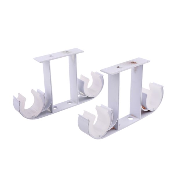 2x aluminium alloy drapery double rod support bracket curtain pole holder wall mounted brackets
2x aluminium alloy drapery double rod support bracket curtain pole holder wall mounted brackets