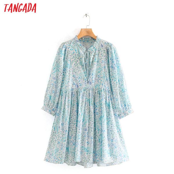 tangada 2020, vestido de verano con estampado floral azul para mujer, vestido holgado vintage de manga larga con cuello de lazo para mujer, Black;gray
tangada 2020, vestido de verano con estampado floral azul para mujer, vestido holgado vintage de manga larga con cuello de lazo para mujer, Black;gray