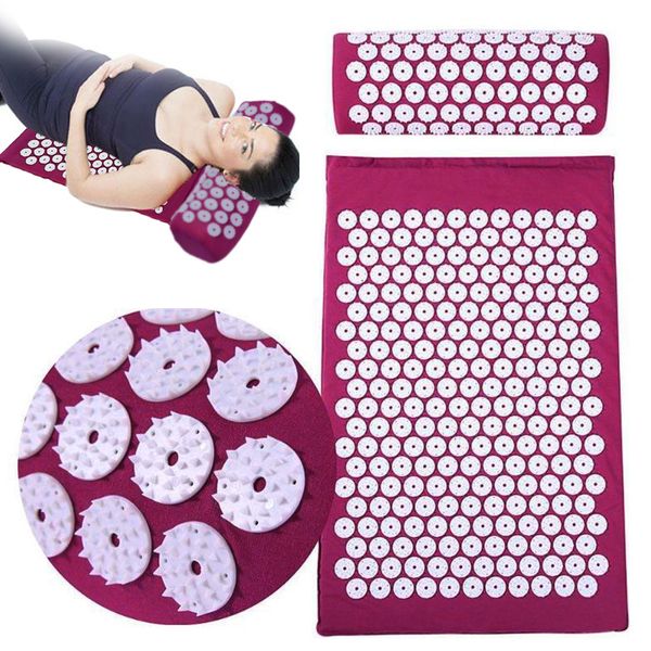 acupuncture massage yoga mat massager cushion yoga mat acupressure relieve stress back body pain spike mat with pillow
acupuncture massage yoga mat massager cushion yoga mat acupressure relieve stress back body pain spike mat with pillow