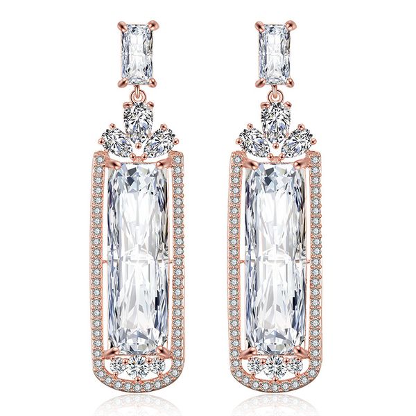 personalized white gold & rose gold plated big rectangle cz cubic zircon long dangle stud earrings jewelry gifts for women, Silver
personalized white gold & rose gold plated big rectangle cz cubic zircon long dangle stud earrings jewelry gifts for women, Silver