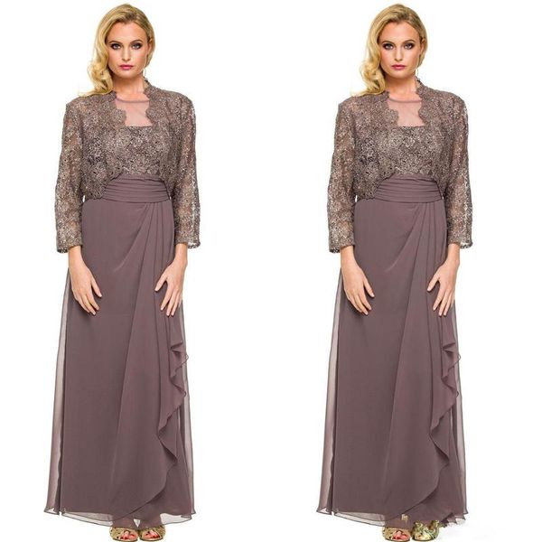 elegant mother of the bride dresses with jacket jewel neck 3/4 sleeve ruched chiffon evening gowns floor length mother's dresses two pi, Black;red
elegant mother of the bride dresses with jacket jewel neck 3/4 sleeve ruched chiffon evening gowns floor length mother's dresses two pi, Black;red