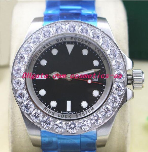 6 styles unused watch 116660 44mm bigger diamond bezel steel rubber strap automatic mechanical men watches luxury wristwatch, Slivery;brown
6 styles unused watch 116660 44mm bigger diamond bezel steel rubber strap automatic mechanical men watches luxury wristwatch, Slivery;brown