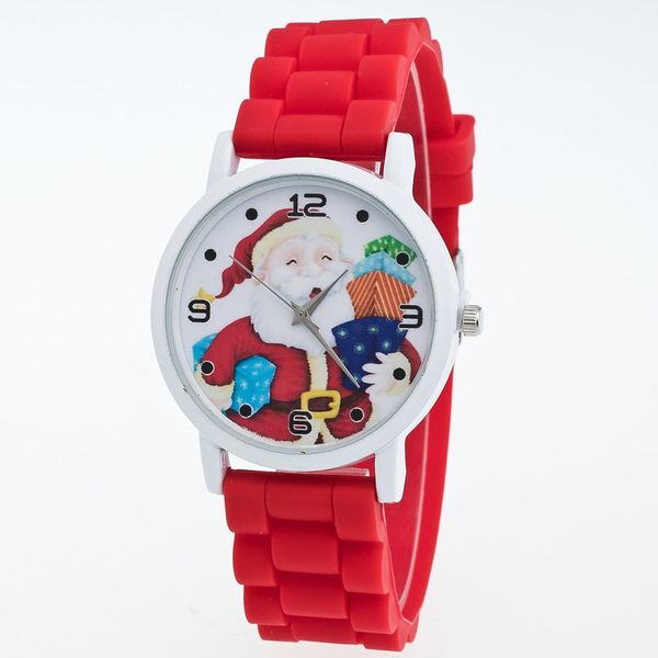 lady's girl christmas quartz watch silicone watch strap santa pattern colorful wristwatch christmas gift for friends kids, Slivery;brown
lady's girl christmas quartz watch silicone watch strap santa pattern colorful wristwatch christmas gift for friends kids, Slivery;brown