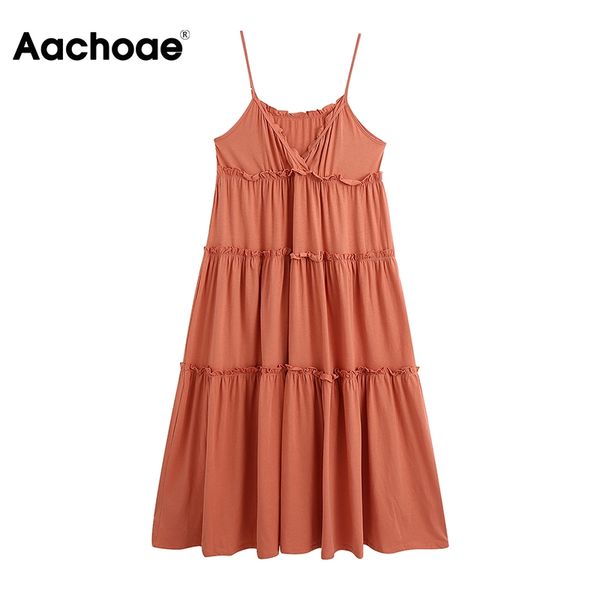 aachoae chic spaghetti strap pink ruffled dress women summer casual sleeveless cotton long dress solid v neck midi beach dresses, Black;gray
aachoae chic spaghetti strap pink ruffled dress women summer casual sleeveless cotton long dress solid v neck midi beach dresses, Black;gray