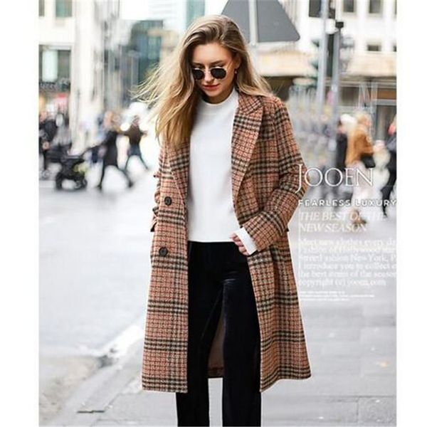 new plus size women's plaid cardigan windbreaker jacket long sleeve 2019 fashion plaid office lady long lapels coat b071, Black
new plus size women's plaid cardigan windbreaker jacket long sleeve 2019 fashion plaid office lady long lapels coat b071, Black