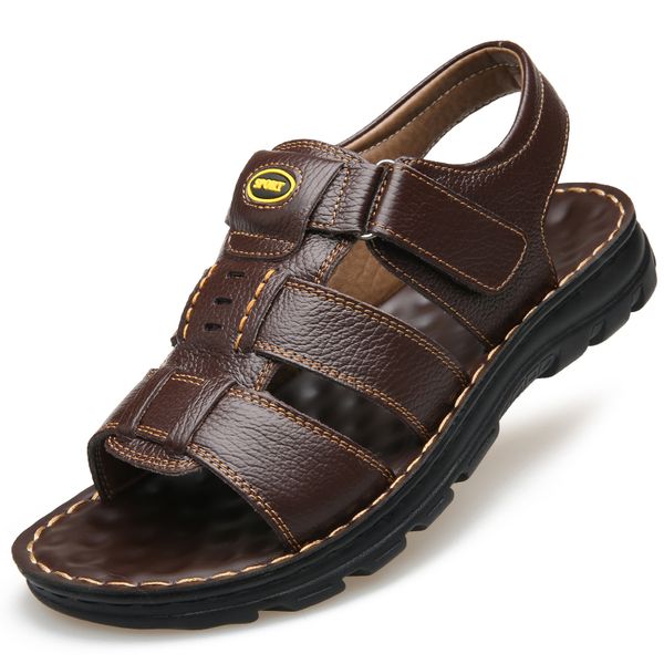 shengkuang big plus size 34 - 50 beach sandals genuine leather fashion style summer flat slippers, Black
shengkuang big plus size 34 - 50 beach sandals genuine leather fashion style summer flat slippers, Black