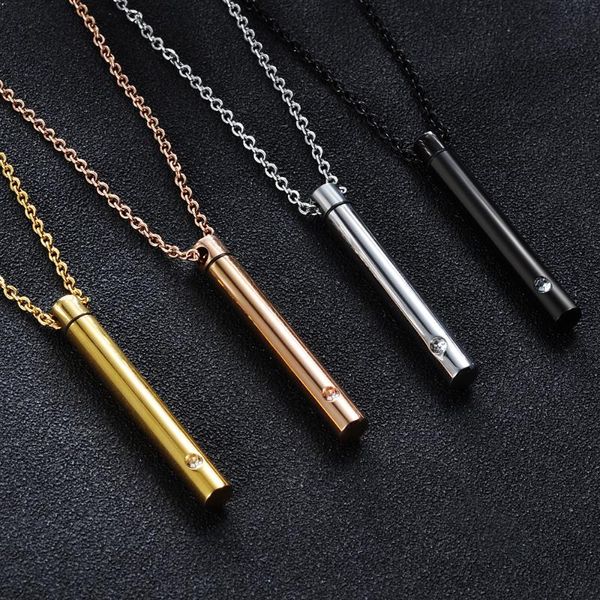 titanium steel minimalist perfume pendant necklace memorial ashes storage bottles fashion jewelry, Silver
titanium steel minimalist perfume pendant necklace memorial ashes storage bottles fashion jewelry, Silver