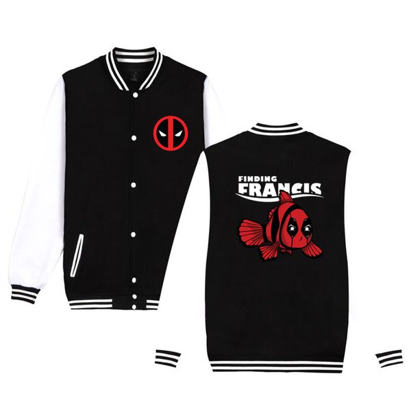 2018 hit hop deadpool fish baseball uniform jacket men women tracksuit winter jacket coat harajuku sweatshirts plus size 4xl, Black;brown
2018 hit hop deadpool fish baseball uniform jacket men women tracksuit winter jacket coat harajuku sweatshirts plus size 4xl, Black;brown