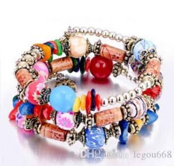 2020 new european and american retro folk style multiplayer bracelet, handmade beaded colored stone bracelet l640, Golden;silver
2020 new european and american retro folk style multiplayer bracelet, handmade beaded colored stone bracelet l640, Golden;silver
