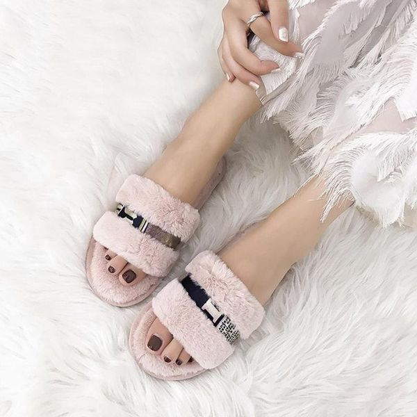 slippers women soft faux fur slides winter furry slippers casual fashion lazy non-slip warm home flat, Black
slippers women soft faux fur slides winter furry slippers casual fashion lazy non-slip warm home flat, Black