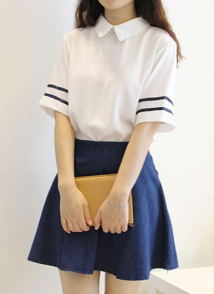 japanese school uniform girls shirt +retro navy jeans skirts sailor suits korean student uniform cosplay costumes for girls, White
japanese school uniform girls shirt +retro navy jeans skirts sailor suits korean student uniform cosplay costumes for girls, White