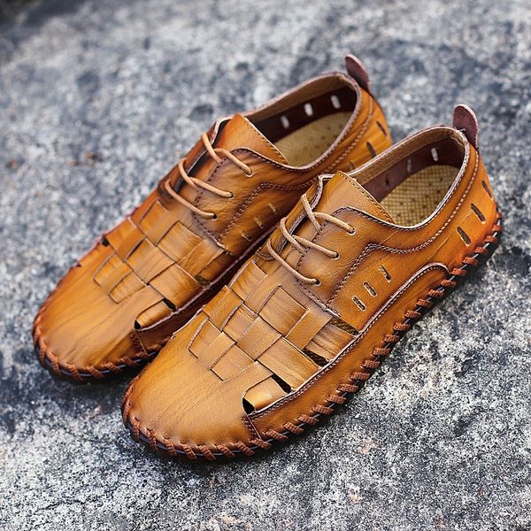 summer beach men casual sandals fashion leather casual shoes men handmade soft male sandals sewing flats shoes male big size, Black
summer beach men casual sandals fashion leather casual shoes men handmade soft male sandals sewing flats shoes male big size, Black