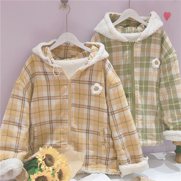 harajuku style lambs flower embroidery cotton jacket soft sister small fresh hooded outwear splice color teen girls student coat, Black
harajuku style lambs flower embroidery cotton jacket soft sister small fresh hooded outwear splice color teen girls student coat, Black