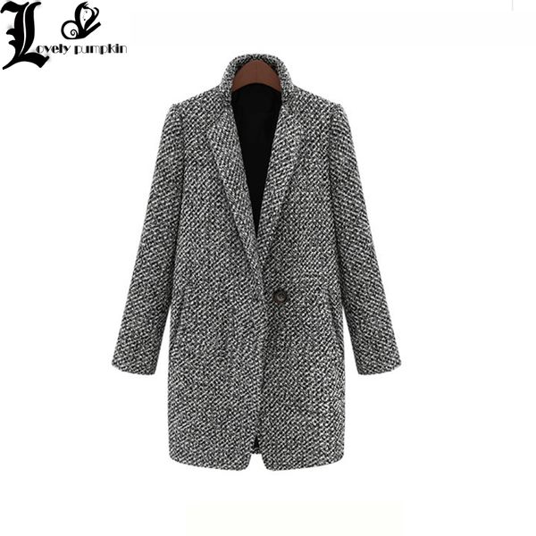 fashion long woolen women coat female plus size winter plaid jacket 2018 wool blend cape coat tweed outwear 5xl 6xl 7xl lp193, Black
fashion long woolen women coat female plus size winter plaid jacket 2018 wool blend cape coat tweed outwear 5xl 6xl 7xl lp193, Black